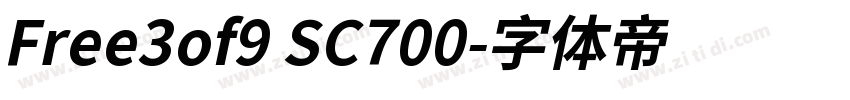 Free3of9 SC700字体转换